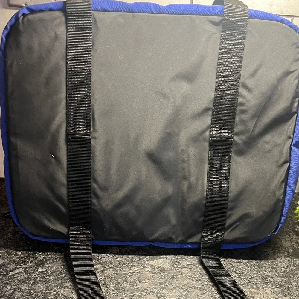 16x13 Pyrex Portables Canvas Blue Bag with handles. Hot or Cold. Travel